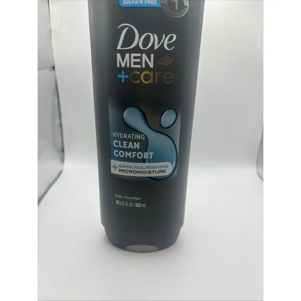 DOVE MEN +CARE | CLEAN COMFORT Hydrating Body+Face Wash 24hr Micromoisture 18oz